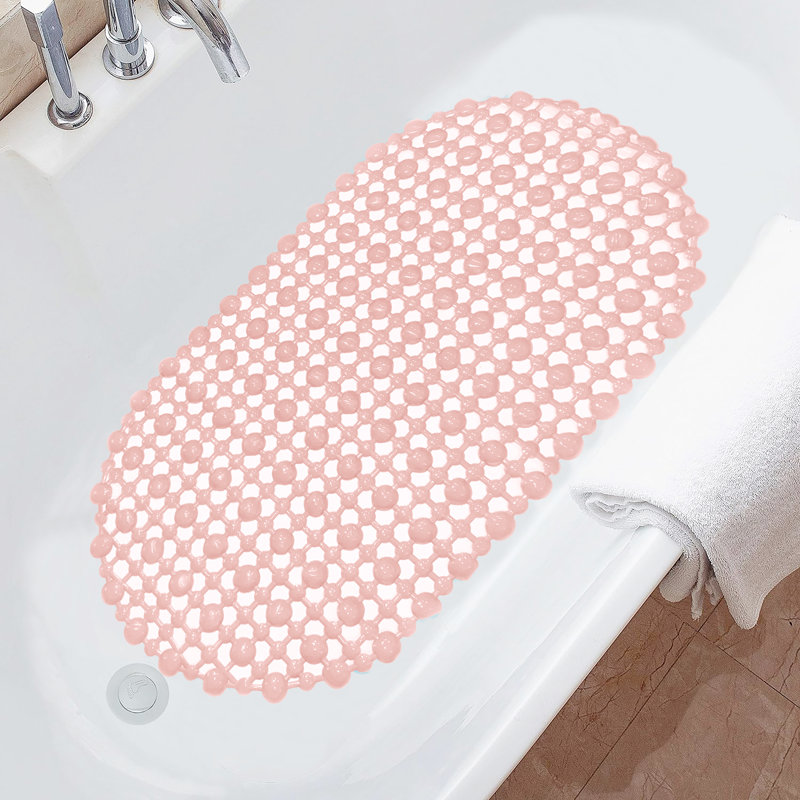 Tapis de douche en plastique Castaldo, Rose