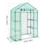 Walk-in Greenhouse, 55.5" x 28.3" x 78.7" Greenhouse for Outdoors with PE Cover, 2 Tiers 4 Shelves, Walk in Green House, Roll-Up Zipper Door, Portable Plant Garden Hot House for Backyard Outside