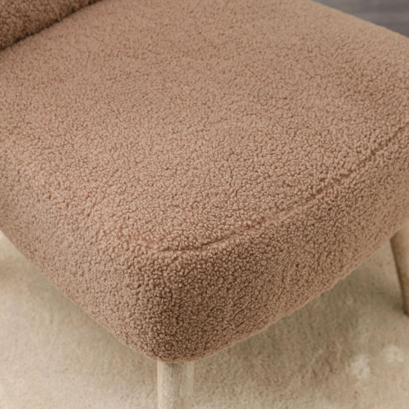 Chaise d'appoint Janetzi, Laine brune