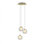 Luminaire suspendu sphère 3 lumières Mission