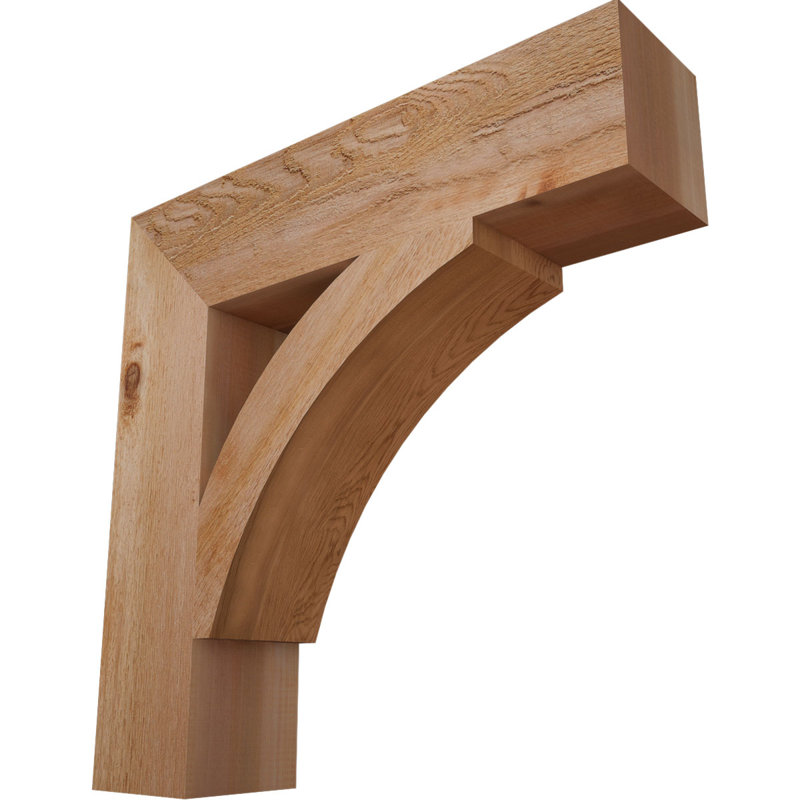 Support de bloc Thorton, Cèdre rouge de l'Ouest (scié brut), H 26 po x l 6 po x P 26 po