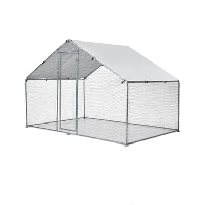 Walk-In Poultry Chicken Run Pen With Waterproof And Anti-Ultraviolet Cover For Outdoor Farm Use