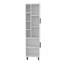 Storage Cabinet, 2 Doors, 9 Shelves, 4 Legs