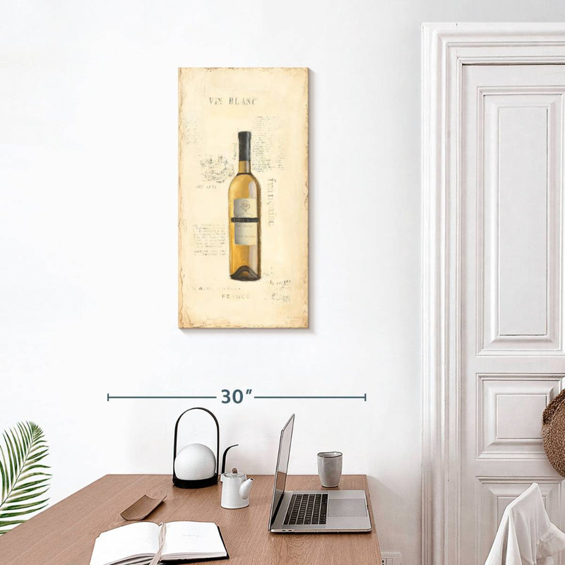 Vin blanc, H 30 po x l 15 po
