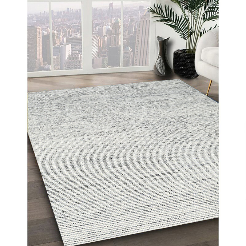 Tapis gris zone contemporaine, Rectangle 7 pi x 10 pi