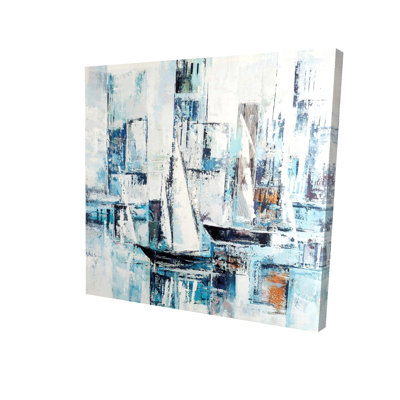 Toiles et formes abstraites | Décor industriel côtier