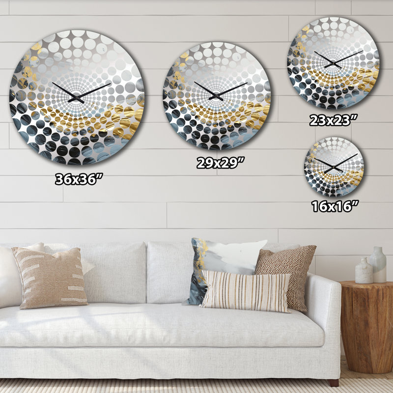 Ablakat - Horloge murale abstraite en marbre, Petit