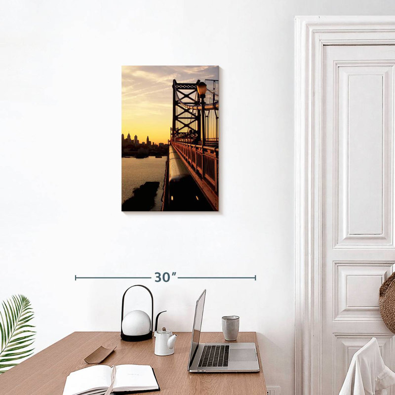 Lilie Benjamin Franklin Bridge, 24" H x 16" W