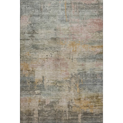 Premium Machine Washable Filiberto AMF1650 Abstract Rug