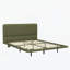 Structure de lit flottante avec lumière DEL, lit plateforme moderne en similicuir, aucun sommier requis-274250266-274250269