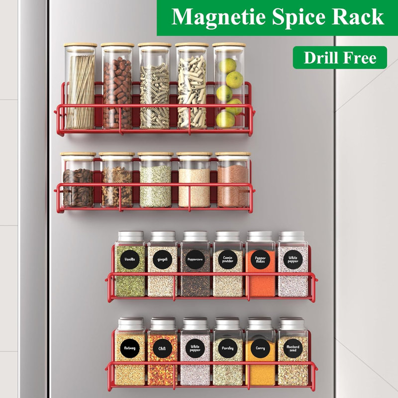Suction Spice Rack, Red