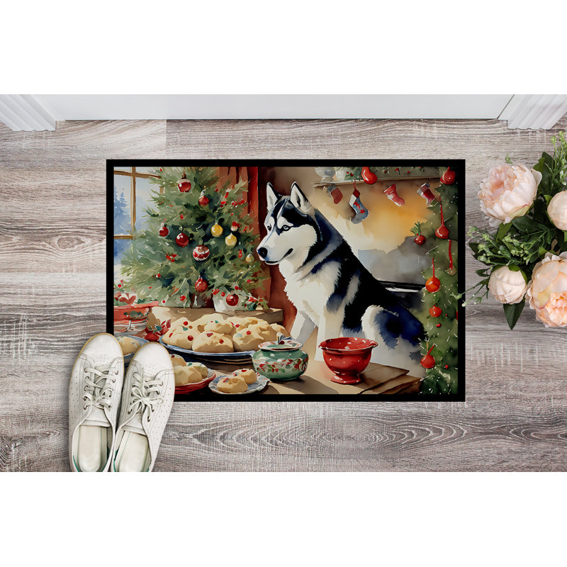 Junya Non-Slip Christmas Doormat, 24" W x 36" L