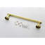 Accessoires de salle de bain en or brossé 3 - Modernes et élégants. Bords lisses résistants aux dommages. Résistants à la corrosion en milieu humide. Fixation murale pour une finition impeccable. Installation facile. Offerts en 3 modèles tendance. Protègent de