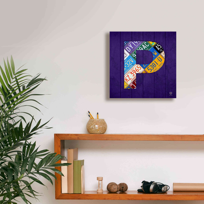 «P» par Design Turnpike, H 12 po x l 12 po x P 0,75 po