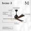 Ventilateur de plafond à 3 pales Irene-320666624-320666684-320666682