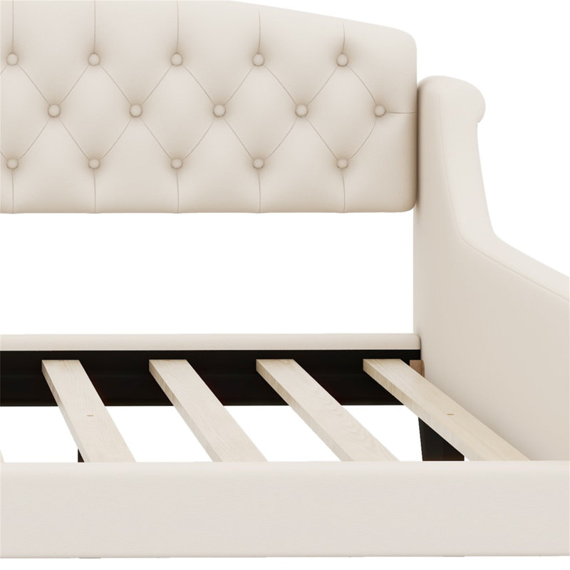 Lit de jour Breannon, Double, Beige