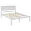 Base de lit plateforme avec tête de lit, support à lattes de bois, aucun sommier requis-1673847049-1673847046