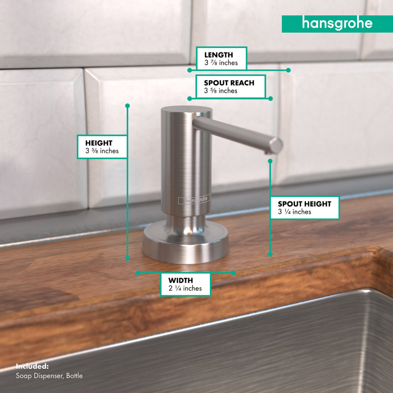 Talis Bath and Kitchen Sink Soap Dispenser, Steel Optic