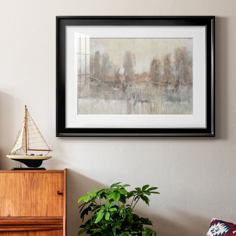 «Land Parcel II», reproduction encadrée de qualité supérieure - prête à être accrochée, Noir, H 18,5 po x l 24,5 po x P 1 po
