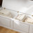L-Shaped Storage Bench With Cushioned Seat