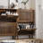 23.6-inch walnut shoe cabinet, medieval modern independent shoe cabinet, fence shoe cabinet with 2 flip drawers