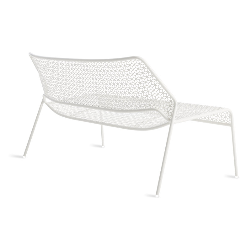 Hot Mesh Outdoor Bench, Off White