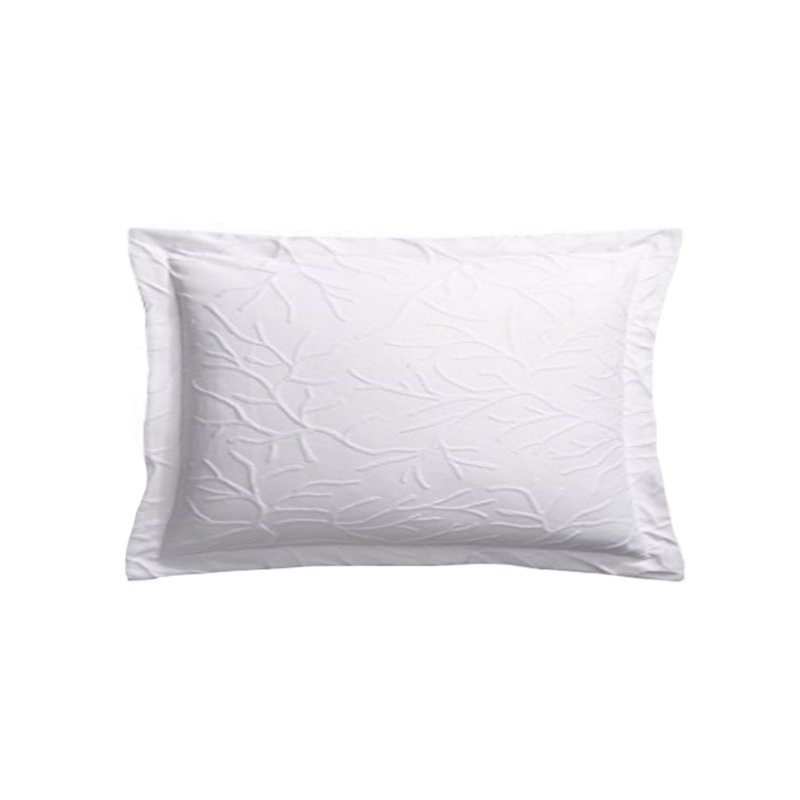 Coral Glory Jaquard Woven Coverlet Cotton Blend Damask Sham Set, King