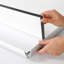Porte-affiche mural portatif 1 po en aluminium à chargement frontal 24 po x 36 po noir-70716038-70716039