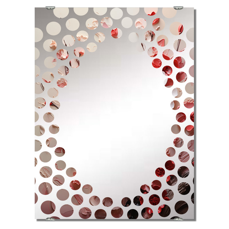 Defazio - Grand miroir mural cerise MIR132498, 32 po x 24 po