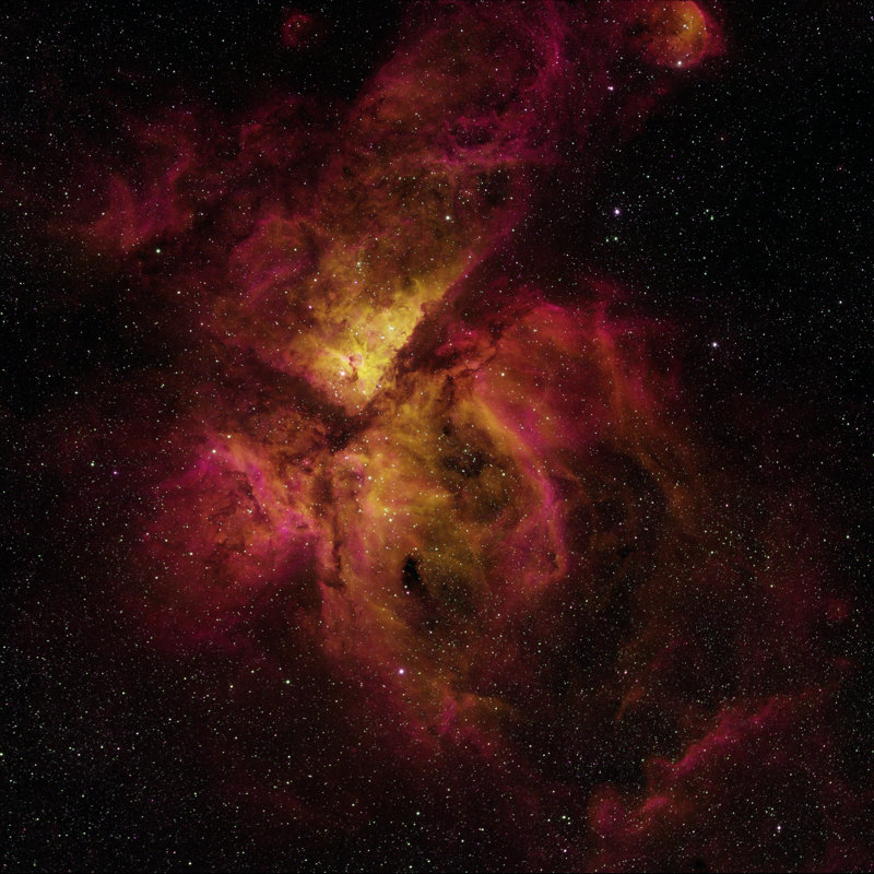 Carina Nebula by Brightstars - No Frame Art Prints on Canvas, 122cm H x 122cm W