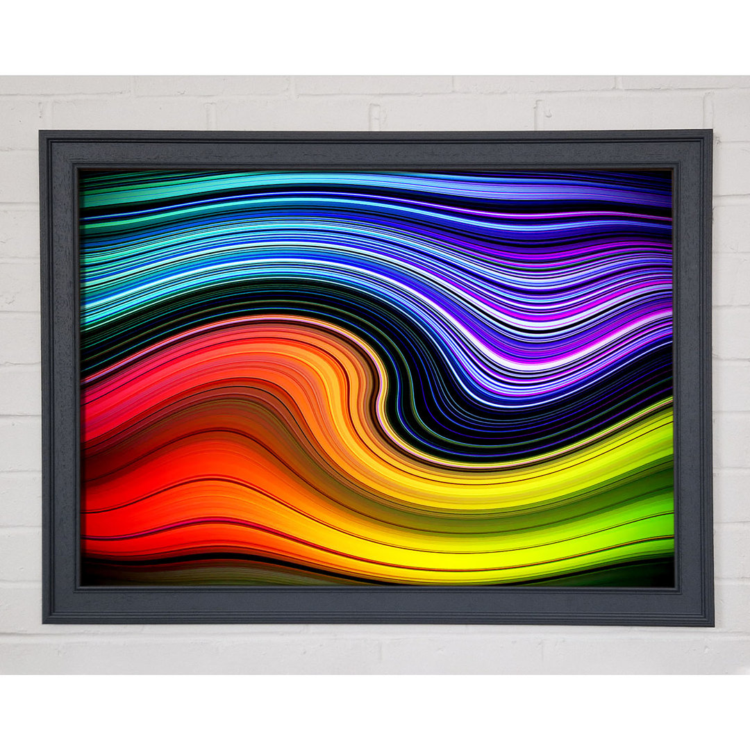 Gerahmtes Leinwandbild Rainbow Flow