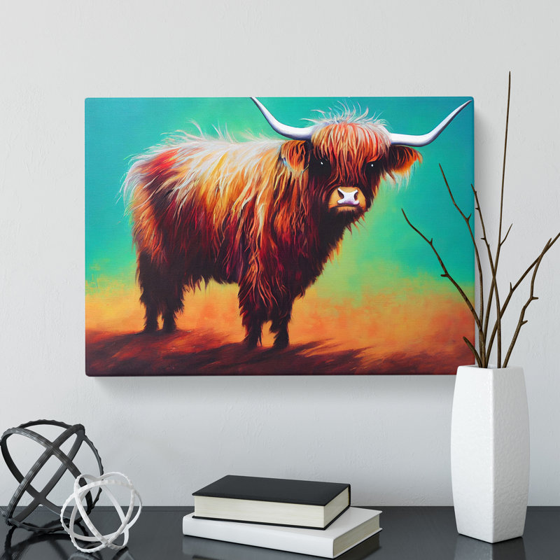 Highland Cow Vol.1 - Wrapped Canvas Print, 50cm H x 76cm W x 3cm D