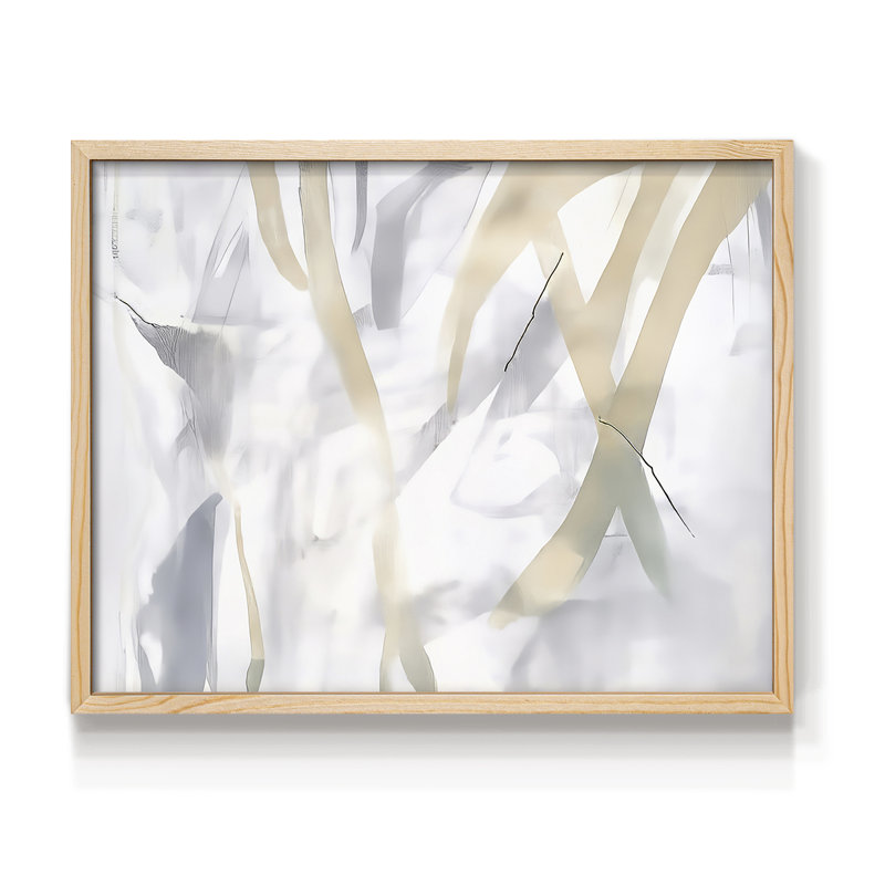 Abstrait, série Lxxli, reproduction encadrée, Naturel, H 22 po x l 28 po