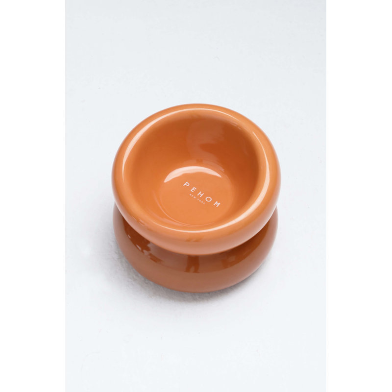 PEHOM Souffle Pet Bowl - Amber Orange, Amber Orange