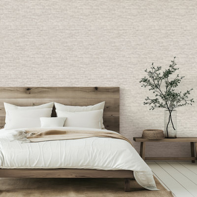 Sewell Light Grey Textured Wallpaper