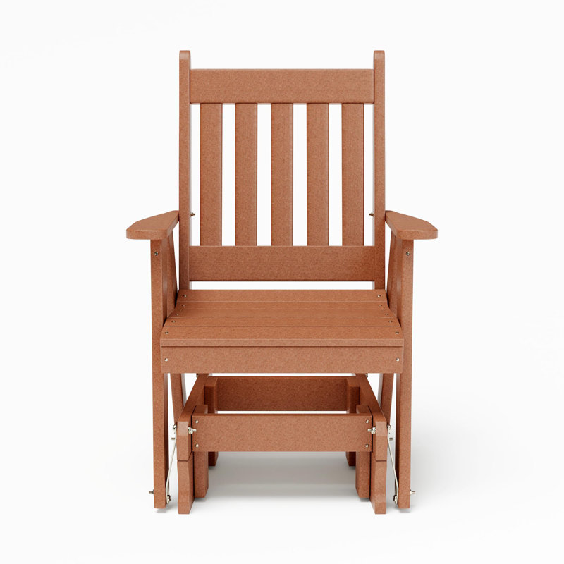 Fauteuil oscillant en plastique recyclé Weber, Cèdre