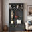 4-In-1 Hall Tree With Shoe Storage,Standing Coat Rack With Shoe Bench,Entryway Furniture With Hooks-453959723