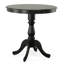 Table de bar ronde classique noire à piédestal compacte de 36 pouces-1938097181