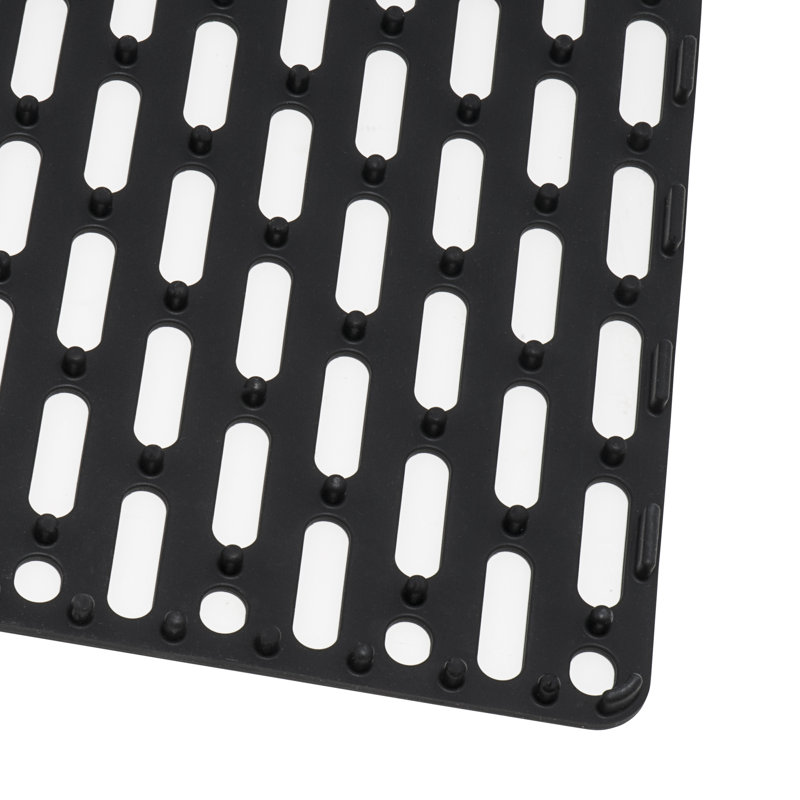 Ruvati Silicone Bottom Grid Sink Mat for RVG1033 and RVG2033 Sinks, Black