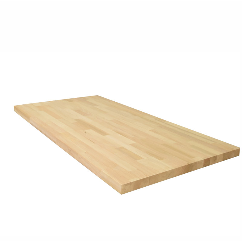 Unfinished Alder Butcher Block Top DIY for Countertop, Island, Desktop or Workbench, 98" H x 25" W x 1.5" D
