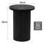 Tierra 43x56cm Solid Wood End Table Pedestal Round Small Sofa Table-24480523