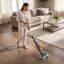 Balai à vapeur pour plancher dur avec deux têtes de nettoyage, 3 modes vapeur et phares à DEL - gris-132112278