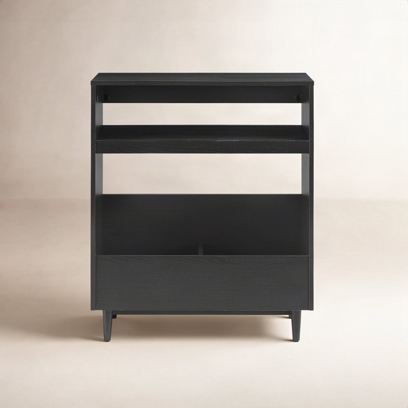 Support pour tourne-disque Crosley Arcata, Noir, noir, noir, noir