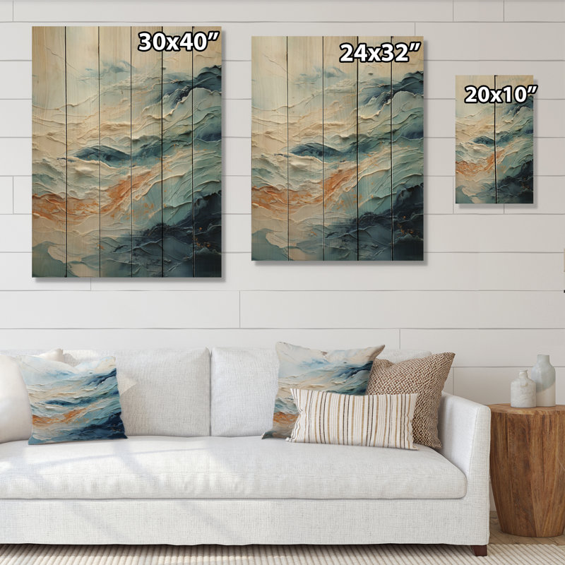 Plage scandinave solitude IV sur bois, H 20 po x l 10 po x P 0,78 po
