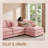 102" Chenille L-Shape Modular Sectional – Memory-Foam Cloud Seats, Movable Ottoman, DIY Bed or Chaise. No-Tool 30-Min Assembly-489805261