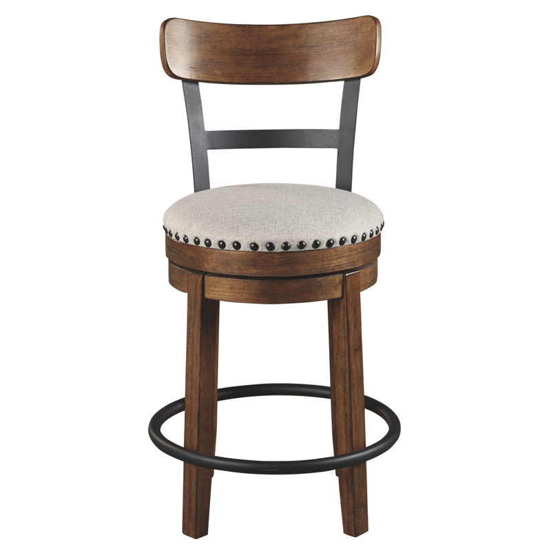 Upholstered Counter Stool, Counter Stool (24" Seat Height), Brown