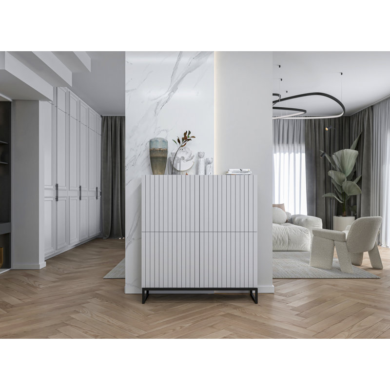 Alik 112cm Sideboard, White