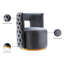 Fauteuil d'appoint pivotant en velours Demetric-92297923