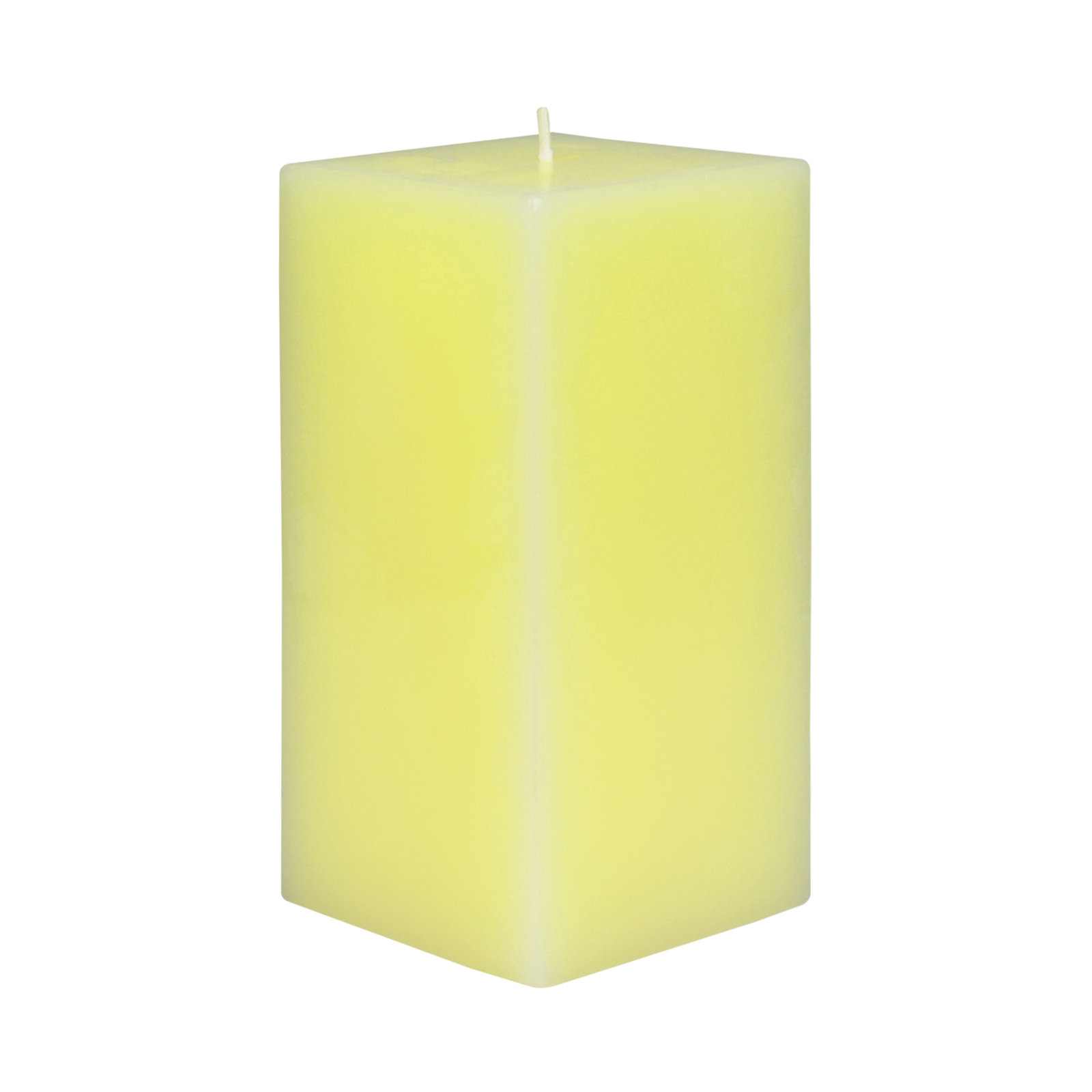 Square Pillar Candle, Ivory, 6" H x 3" W x 3" D, 1 Candle