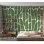 Murale abstraite pelez et collez Lally - motif géométrique vert-106566812